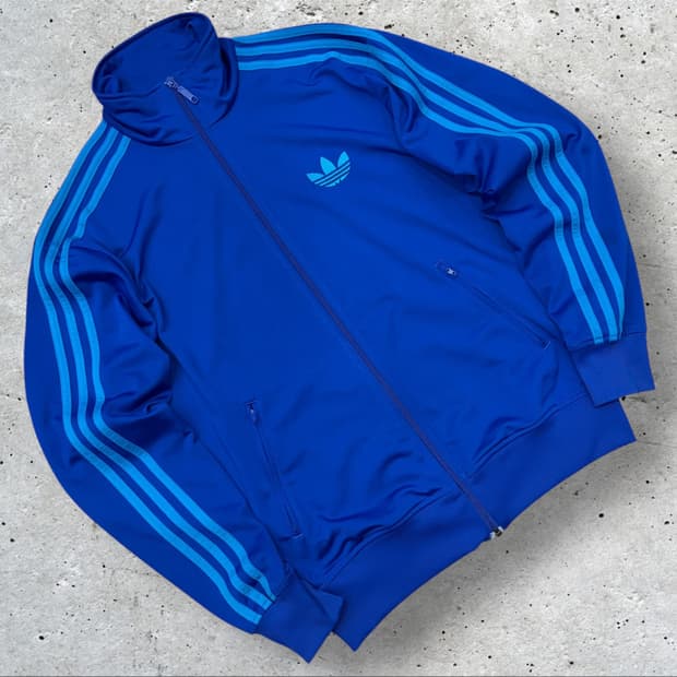 [100] 12s 아디다스 파이어버드 트랙탑 져지 블루 하늘 C171