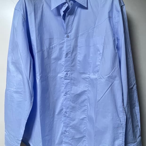 밀로 아카이브 사이드 슬래쉬 셔츠 스카이블루