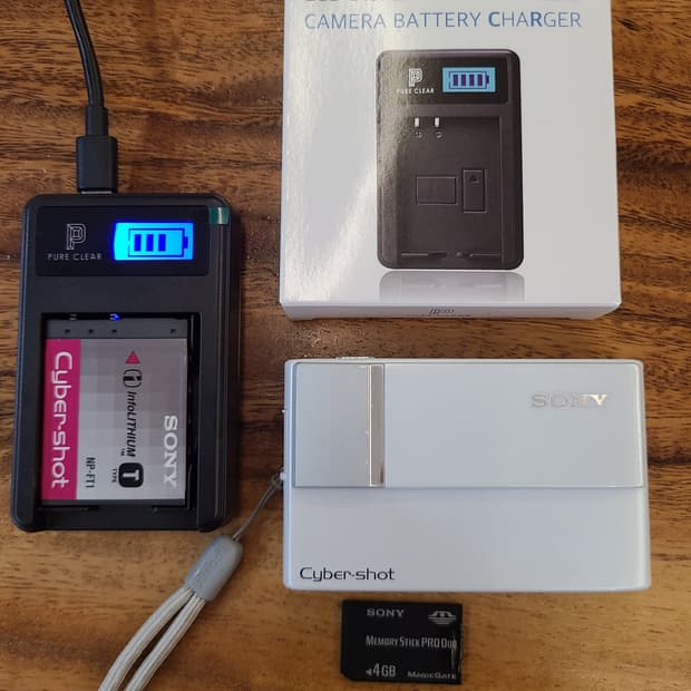 [완벽작동/풀세트] 소니 사이버샷 DSC-T10 화이트 빈티지 디카
