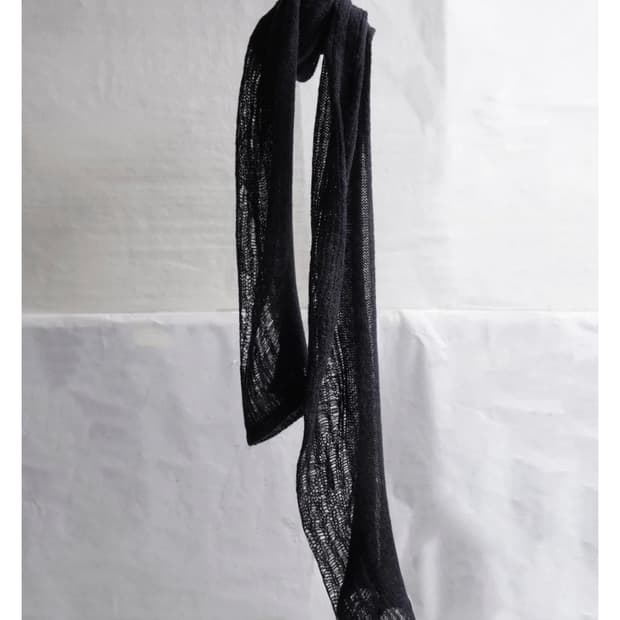 블랙멀 알파카 스카프 블랙 OS