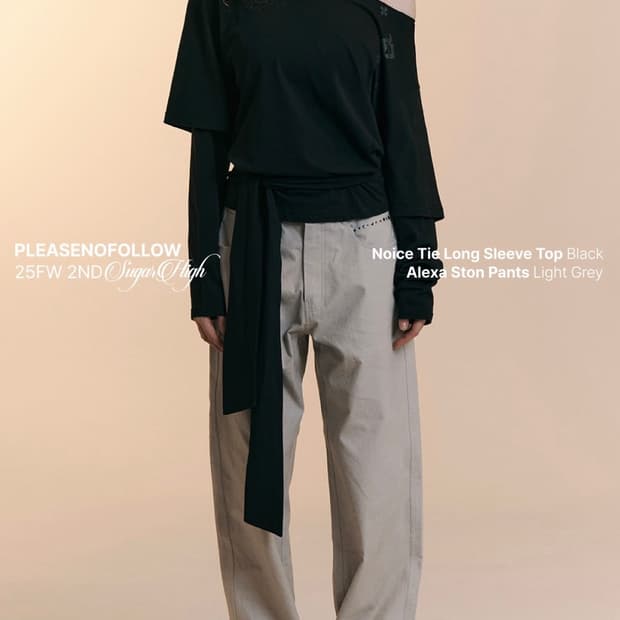 플노팔 noice tie long sleeve black