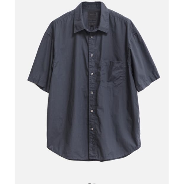 M)고낙 워시드 글리치 하프셔츠 잉크 25ss