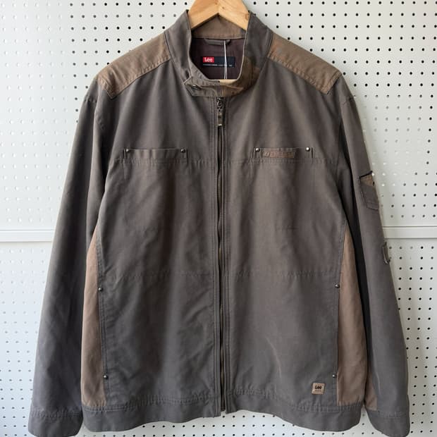 리 90s 밀리터리 투패널 집 자켓