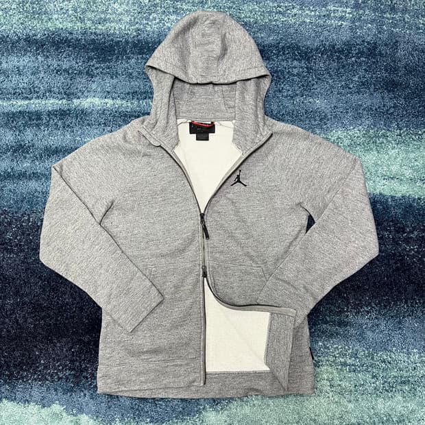 조던 기모 투웨이 후드집업 그레이