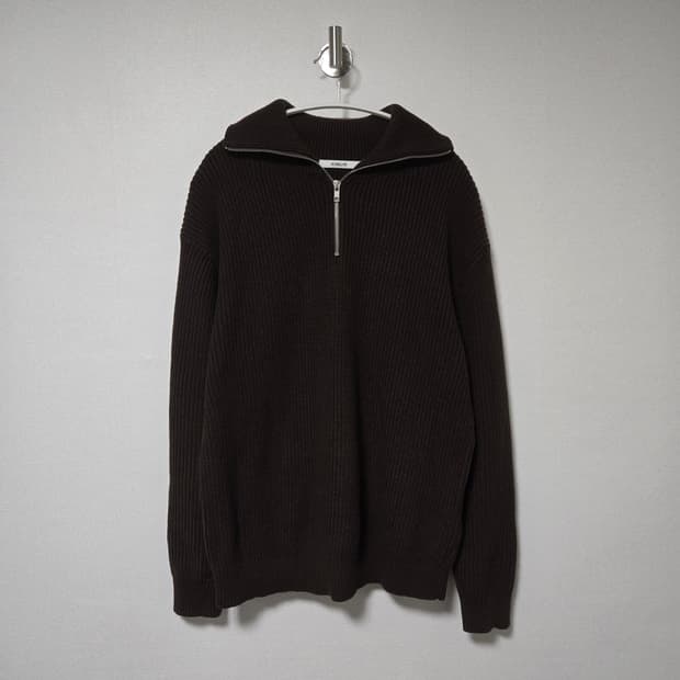 키뮤어 브라운 하프집업 니트 / 남성 니트/ 남자 니트 