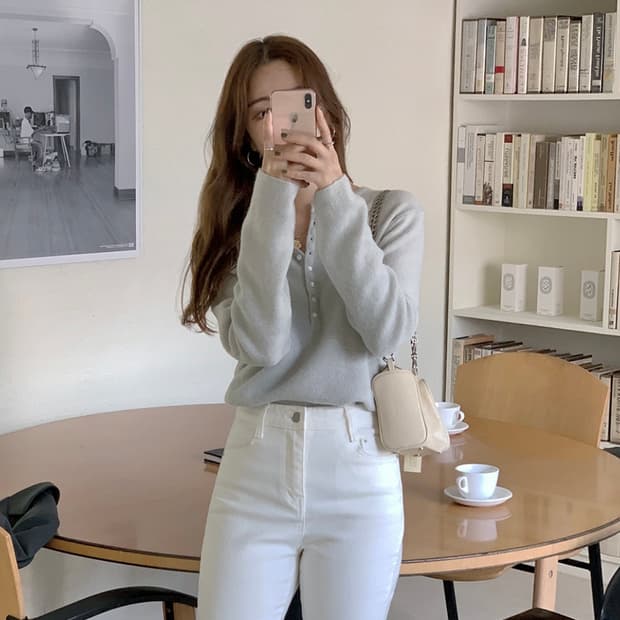 (새상품) 컴히얼 베이비 알파카 니트