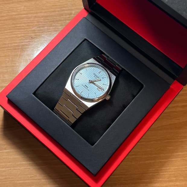 티쏘 PRX 파워매틱80 아이스 블루 40mm A급