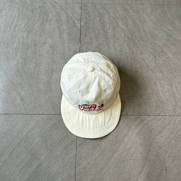 빈티지 디즈니 화이트 나일론 캡 