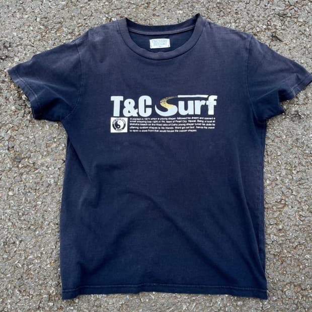 old t&c surf faded tee