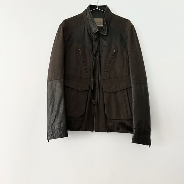 CHRIS. CHRISTY Urban leather zip jacket 