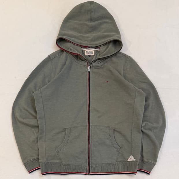 타미힐피거 베이프맛 풀집 후드집업 민트 그레이