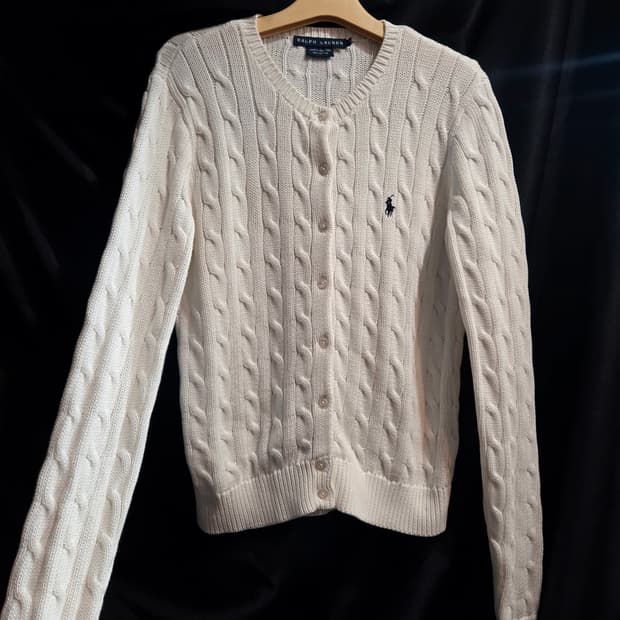 폴로 랄프로렌 케이블 가디건