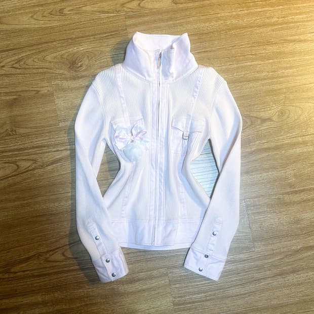 빈티지 핑키앤다이안 딸기우유 핑크 집업 자켓 히메갸루 로걀 라떼 리즈리사