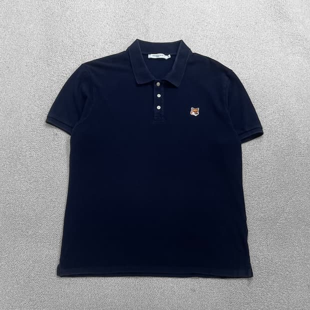 메종키츠네 폭스 헤드 카라티 네이비