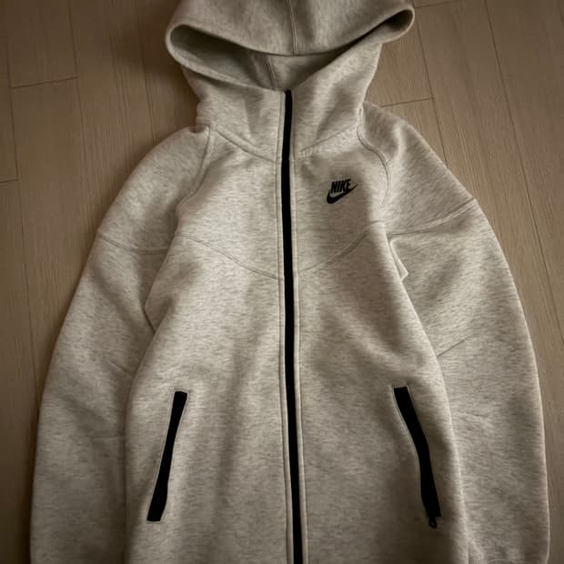 W)나이키 테크플리스 라이트그레이