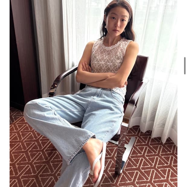 포니테일 PONYTAIL  본 벨라루즈핏진(XS)