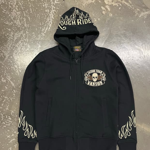 밴슨 스컬 후드집업 블랙 S 