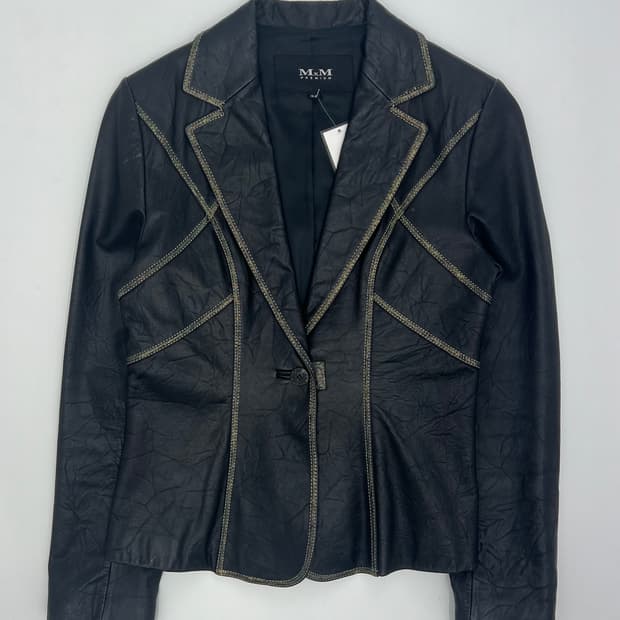 빈티지 우먼 양 가죽자켓