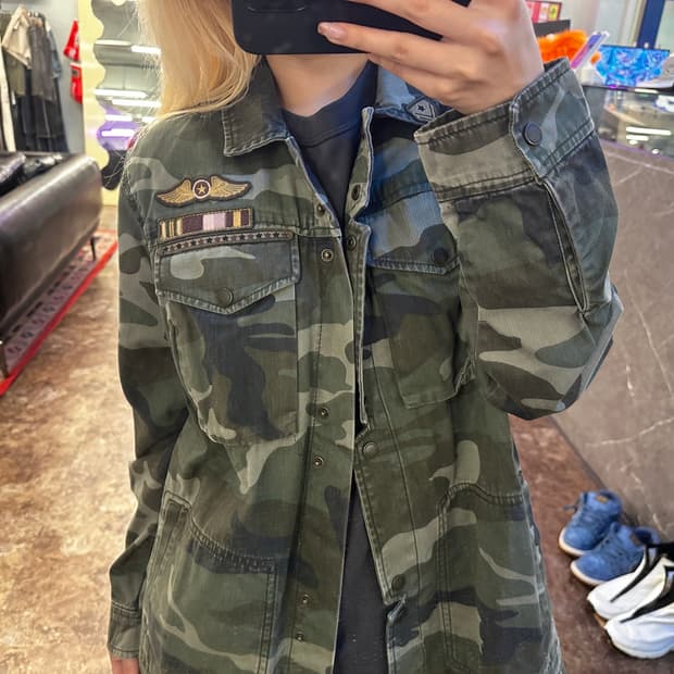 아베크롬비 정품 카모자켓