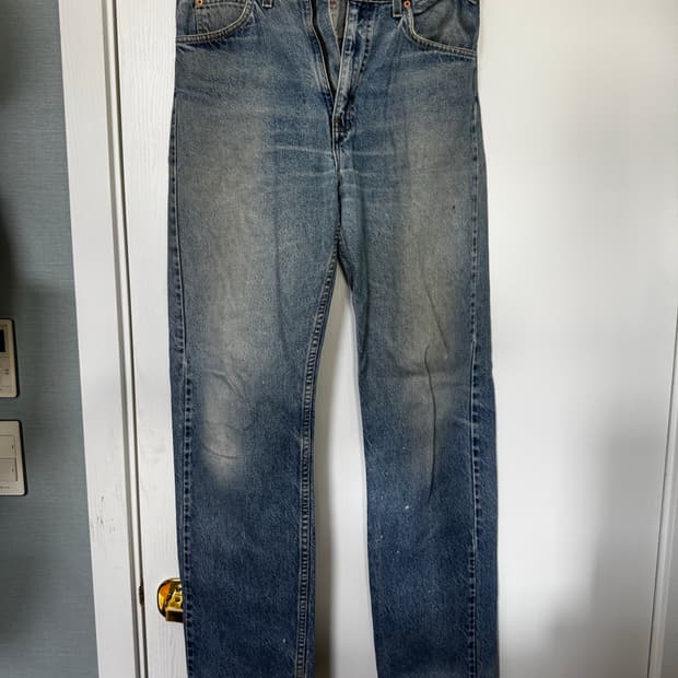 리바이스 오렌지텝 505 90‘s 34/34 청바지 데님 연청