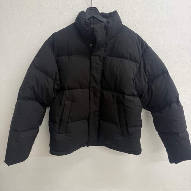 인사일런스 무신사 블랙 패딩 크롭 점퍼 숏패딩 S