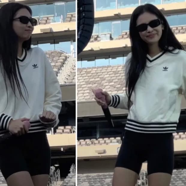 제니 아디다스 스포티앤리치 맨투맨 크림화이트