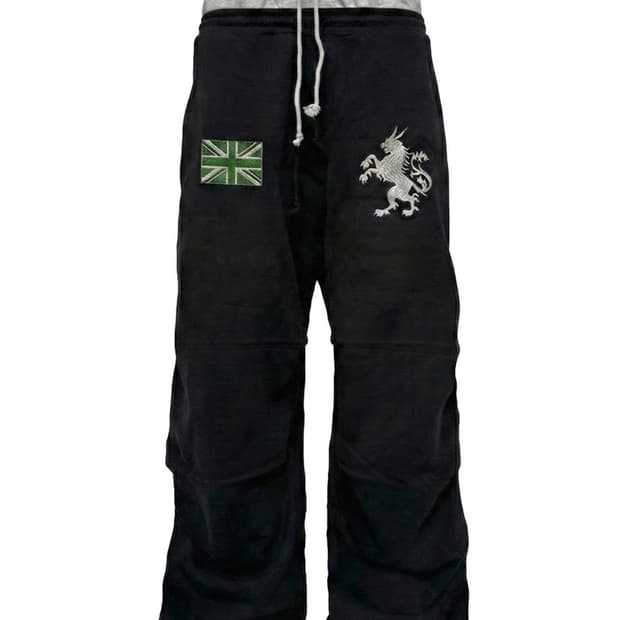 Shadow Crest Wide Sweatpants