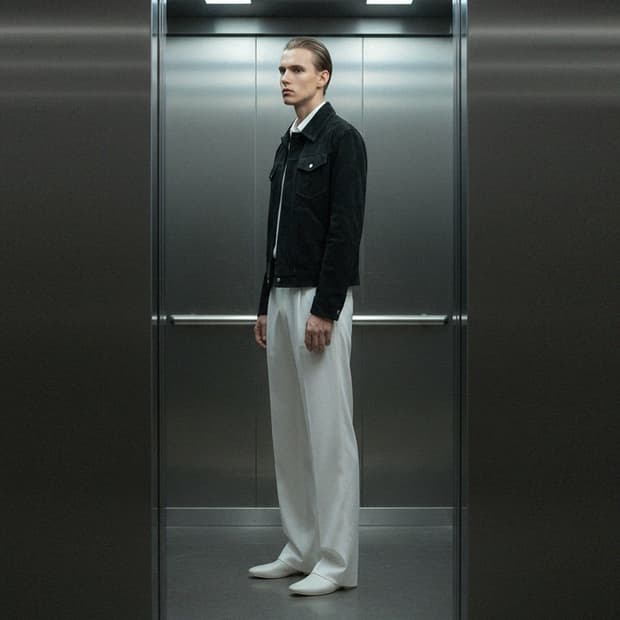 LAMSRINO 스웨이드 트러커 자켓