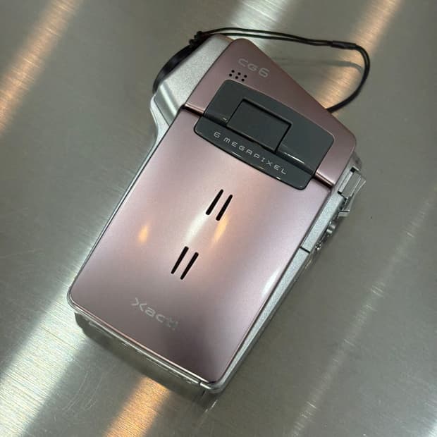 레어/민트급/딸기우유)산요 작티 DMX-CG6 핑크 빈티지디카 캠코더