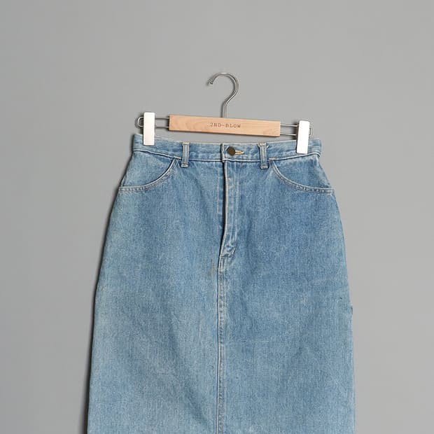 90's BLUE WAY Denim Work Skirt (25~26)