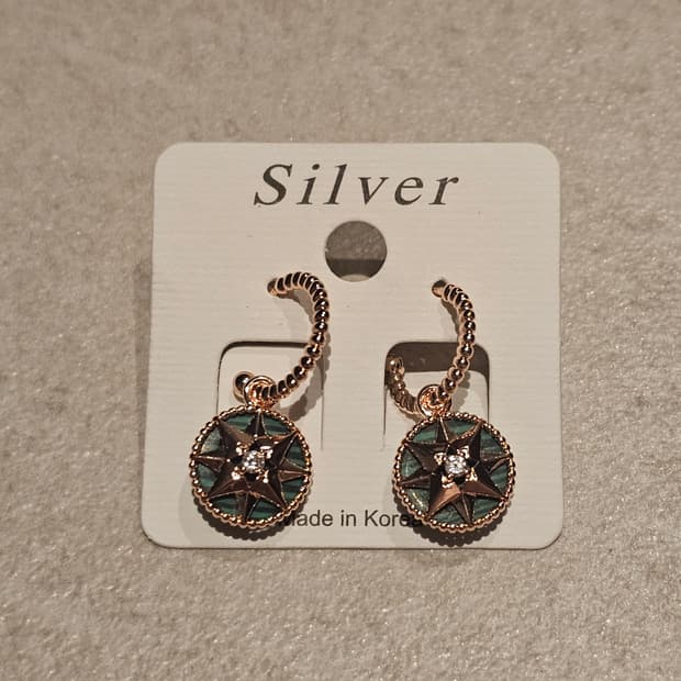 빈티지 별 포인트 귀걸이 (새상품)