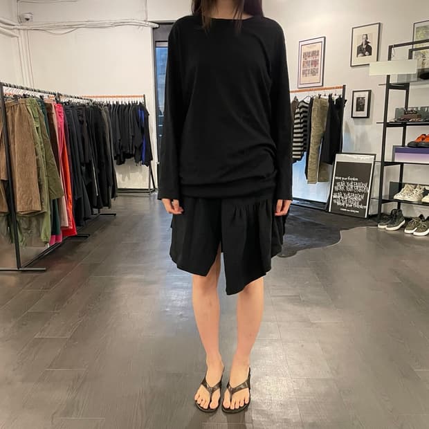꼼데가르송 비대칭 스커트
