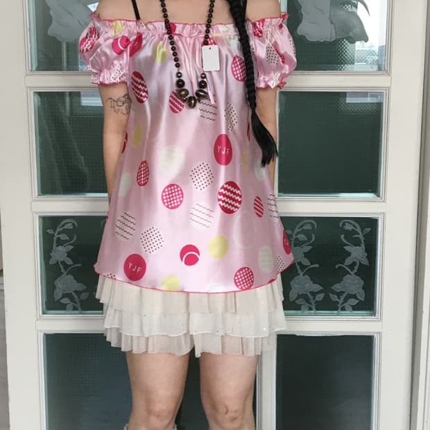 Pattern point blouse