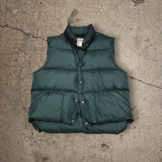 80s L.L.Bean 구스 다운 패딩 베스트