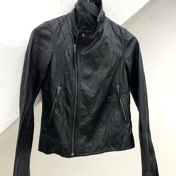 Double rider full zip lambskin leather 
