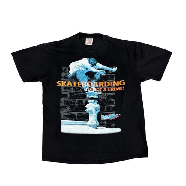 빈티지 90s Skateboarding 스케이트 티셔츠