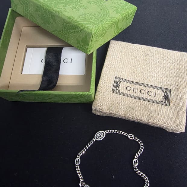 구찌 인터로킹 팔찌