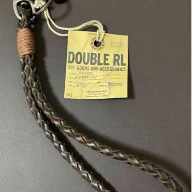 RRL 더블알엘 브레이디드 레더 키 포브