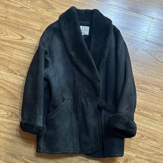 빈티지 양 가죽 잠바 점퍼 코트 오네갸루 긱시크 그런지 고딕 고스 페어리