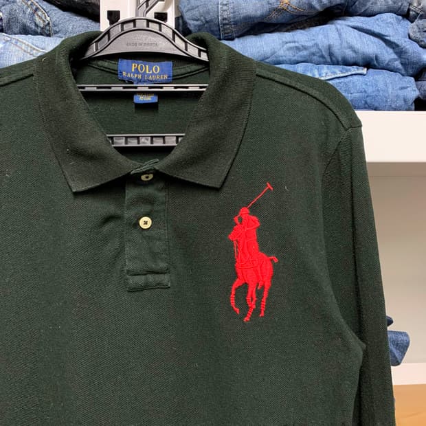 [S] 폴로 랄프로렌 빅 포니 롱슬리브 PK 티셔츠
