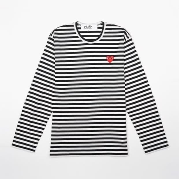 꼼데가르송 스트라이프 티셔츠