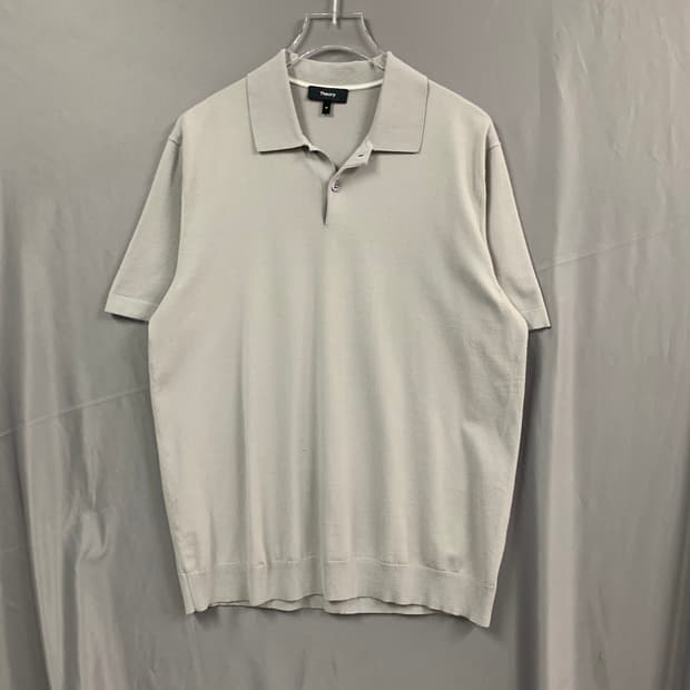 M THEORY 띠어리 고리스 그레이 PK 니트 폴로 반팔 카라티