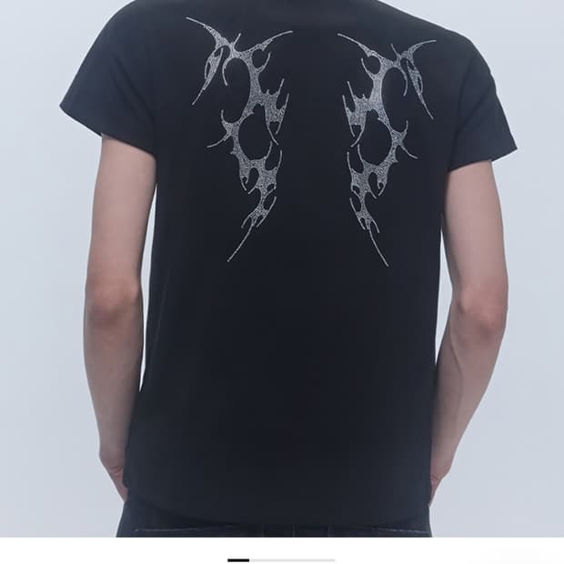 비엑세스 baccess Graphic Wing Print Short Sl