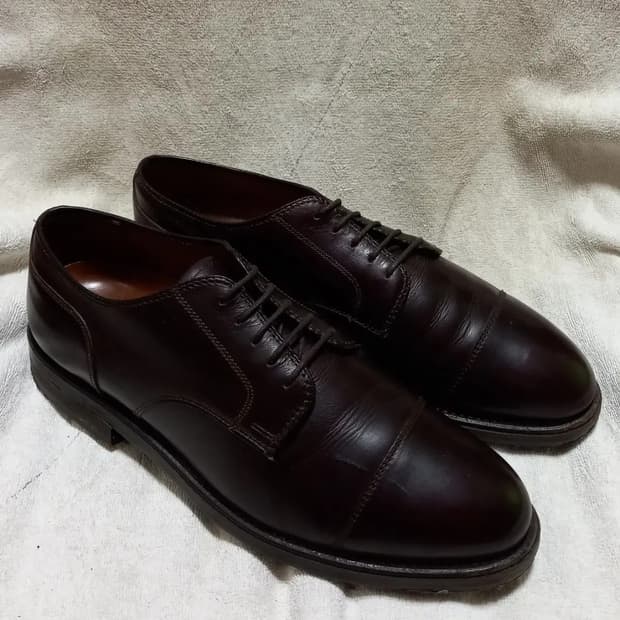 [판매] Alden 973 알든 973 카프 스트레이트 팁 블러처 8d