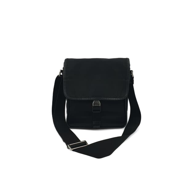 프라다 삼각로고 리나일론 블랙 미니 메신저백