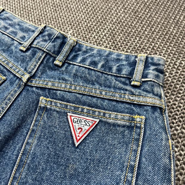 90s vintage guess 청치마 짧치