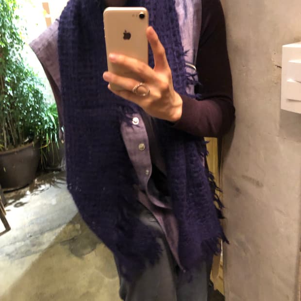 이세이미야케 크로셰 스카프