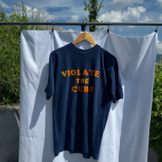 90s USA VIOLATE THE CUBS 빈티지 티 L