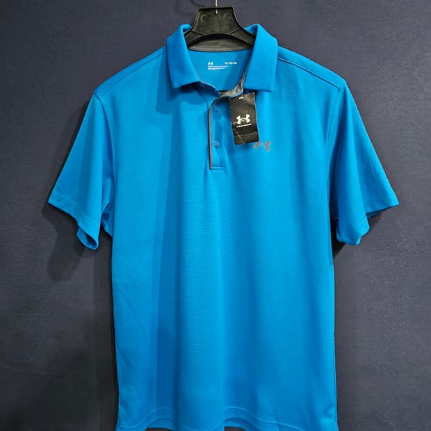 언더아머 블루 남성 110 카라반팔티 