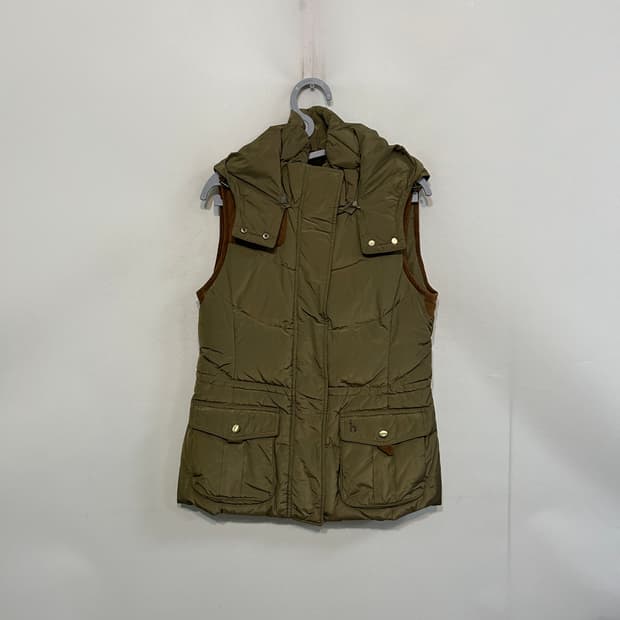 헤지스 여성 패딩조끼 90